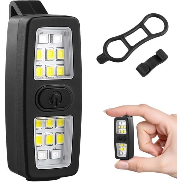 Clip-taschenlampe Laufen Led Reflektierend, Tragbares Campinglicht, Kleiderbefestigung Für Jogging Und