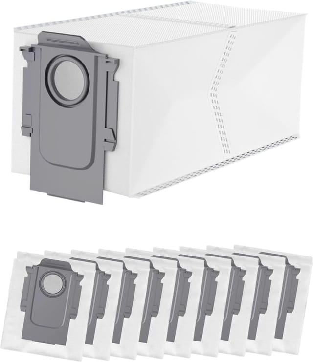 10er Pack Staubsaugerbeutel, Kompatibel Mit Roborock Q Revo Pro Maxv Curv S8 Maxv, Roboter