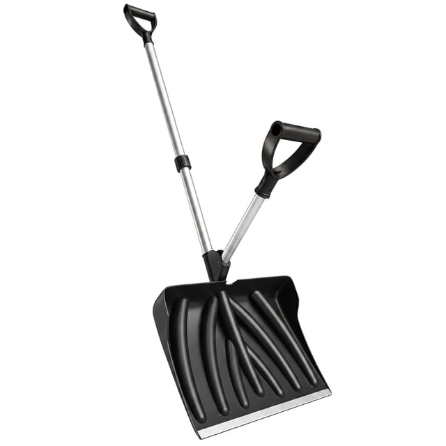 Schneeschaufel Schneeschieber 45 Cm Blattbreite, Aluminium-blatt, D-griff, Mit Dämpfung, Leicht, Für