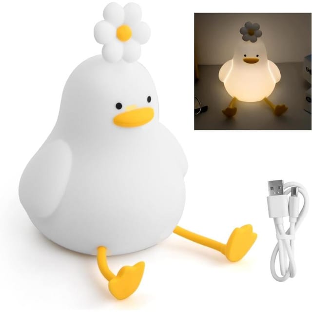 Enten-nachtlicht Für Kinder, Zimmerdeko, Sanfte Led Lampe Mit Touchfunktion, Nächtlicher Begleiter Für Jungen