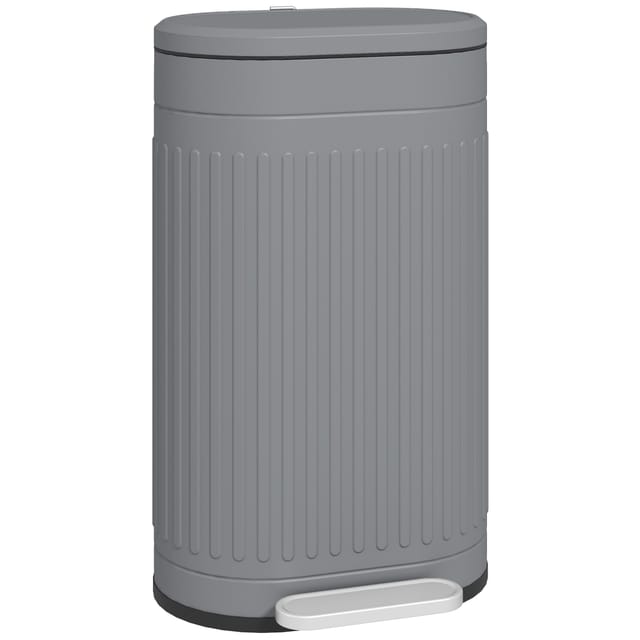 Pedal-abfalleimer 30 L, Soft-close-deckel, Herausnehmbarer Inneneimer, Anti-fingerprint, 35 X 30 X 48 Cm,