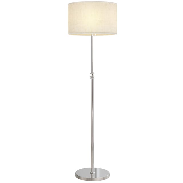 Stehlampe Schirm Grau Mit Verstellbarem Arm Und Stoffschirm, Moderne Leselampe Für Wohnzimmer Und Schlafzimmer
