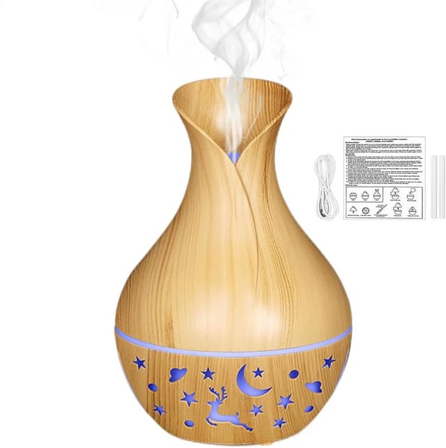Aroma Diffuser Für Wohnzimmer, Buntes Led Licht, Kühler Nebel, Duftvernebler Für Zuhause, Entspannung