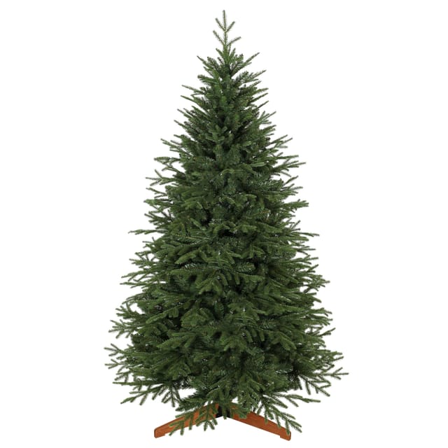 Kunst-weihnachtsbaum 180 Cm, Pvc-spitzen, Metallständer, Automatisch Aufklappbar, Feuerfest, Naturgrün, Für
