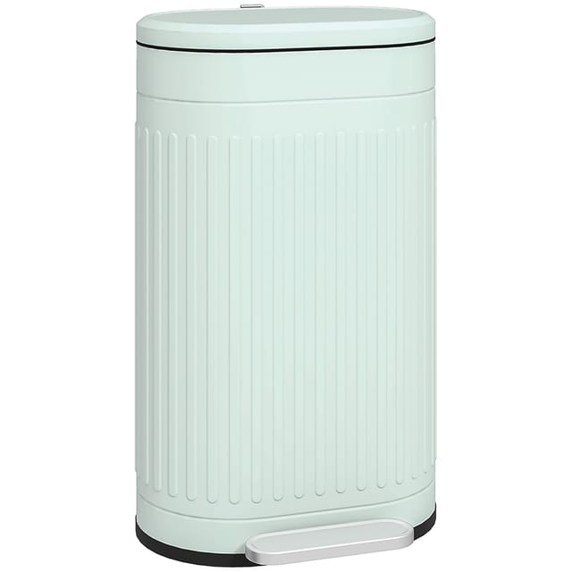 Pedal-abfalleimer 30 L, Soft-close-deckel, Herausnehmbarer Eimer, Anti-fingerprint Metall, 34 X 30 X 48 Cm,