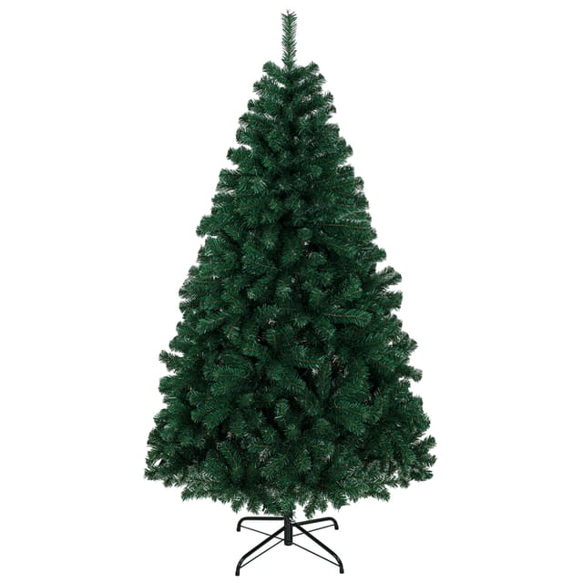 Künstlicher Weihnachtsbaum 180 Cm, 700 Spitzen, Mit Klappbarem Stahlständer, Grün, Automatisch Entfaltend