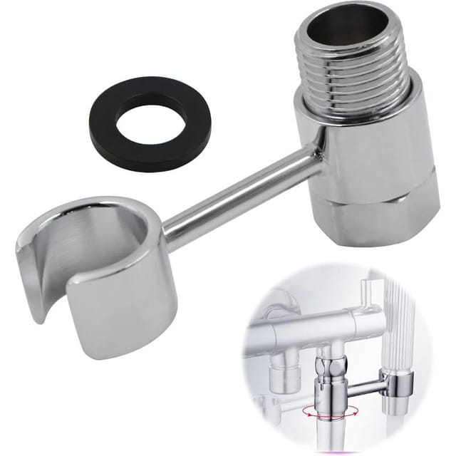 Duschkopf-halter Handbrause, 20 Mm Anschluss Universal-mutter Verstellbar 360, Drehbarer Griff, Badezimmer