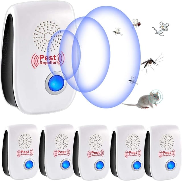 6 Ultraschall Nagetier- Und Insektenvertreiber, Elektronisches Innenraumgerät, Leise Und Effektiv