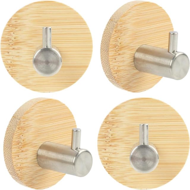 4er Set Wandhaken Ohne Bohren, Resistenter Handtuch-haken Badezimmer, Für Kleidung, Tassen Und Schlüssel Flur