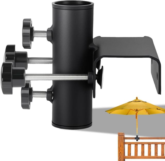 Befestigung Fur Balkon-sonnenschirm, Stabile Metallklemme, Robuste Schirmhalterung Fur Terrasse