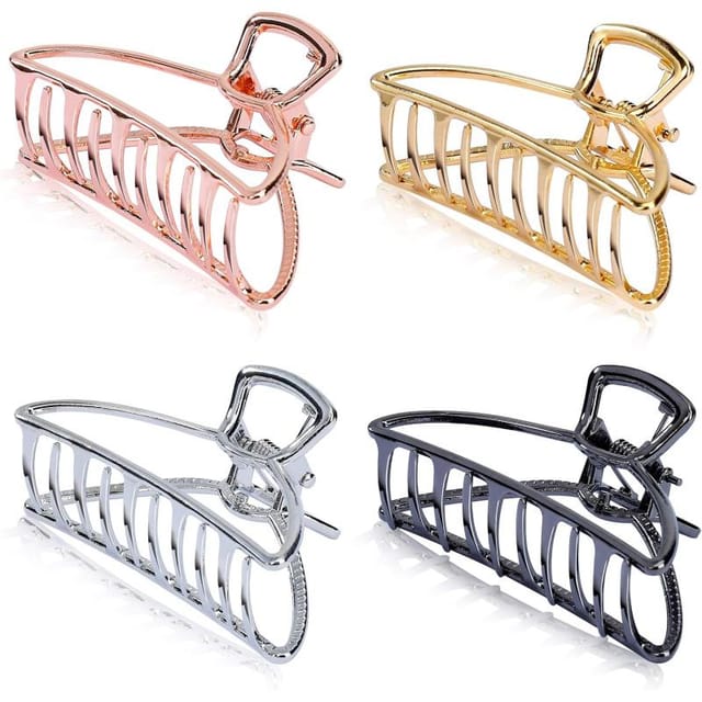 Große Metall-claw-haarklammern, Hohle Haarspangen Aus Metall, Frauen Dickes Haar, Trendige Schicke Accessoires