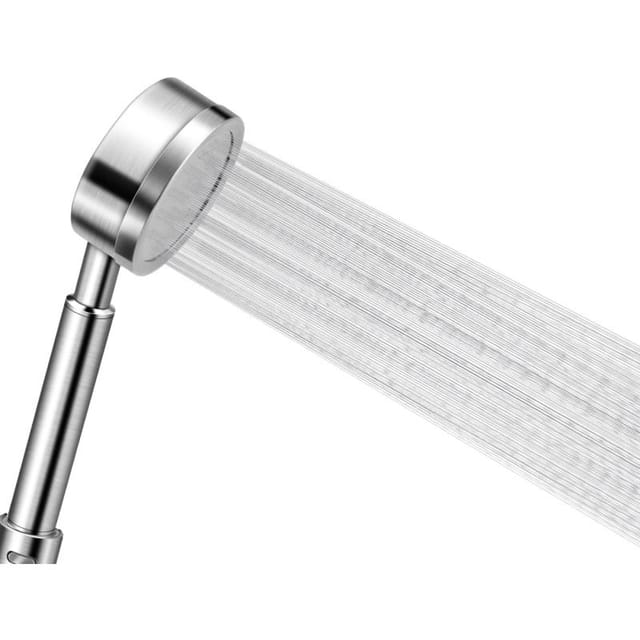 Duschkopf Hochdruck Edelstahl 304, Wassersparende Handbrause, Starker Strahl, Badezimmer Und Badewanne