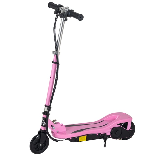 E-scooter Kinder Elektroroller 120w 12 Km/h Klappbar Rosa Höhenverstellbar 82-93 Cm Fahrzeug
