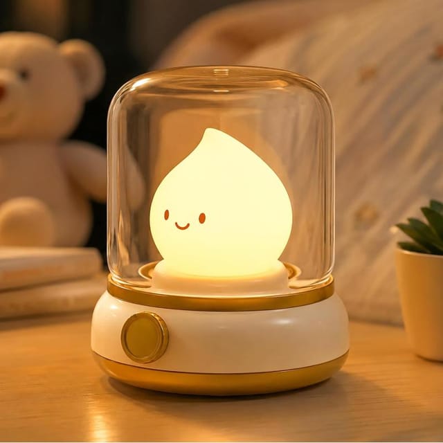 Kinder-nachtlicht Led Hell, Nachttischlampe Usb Aufladbar, Warmes Sanftes Licht Baby Kinderzimmer Stillen