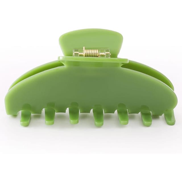 Große Haarklammer Acetat Smaragdgrün 10 Cm, Frau, Fester Claw-clip, Schickes Accessoire Für Dickes Haar