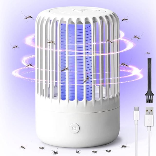 Elektrische Mückenfalle, Starke Usb Lampe, Insektenfänger Innen Leise Wirksam Nacht Daheim