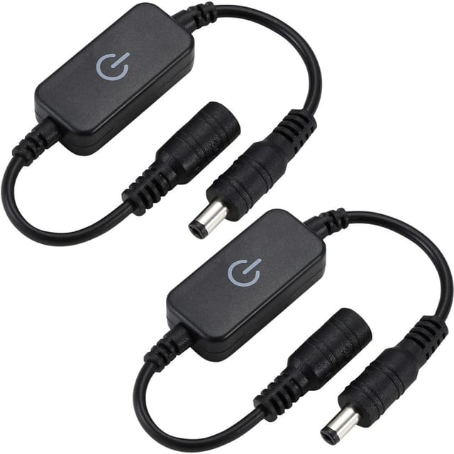 2er Led-streifen Controller 12-24v 4a, Einfarbig, Helligkeitsregelung, Mini Dc Touch-dimmer Für Lichtleiste