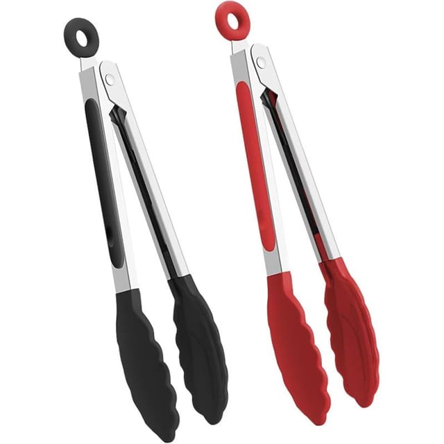 Hitzebeständige Küchenzange Für Beschichtete Pfannen, Utensilien Kochen Servieren, Sicherer Komfortabler Griff