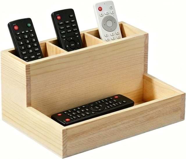 Mehrfach Fernbedienungs-halter Aus Naturmaterial, Sofa Organizer, Aufbewahrung Für Tv, Klimaanlage Und Player