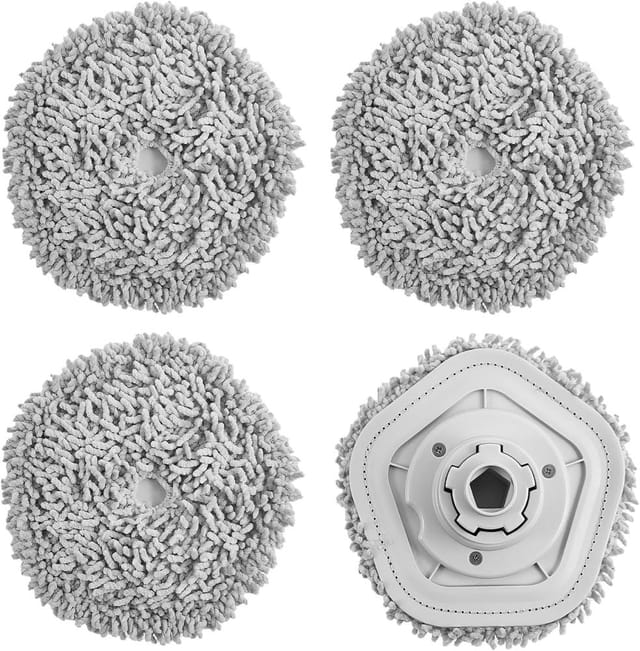 4 Wischpads Ersatz Für Dreame Saugroboter, Mikrofaser Reinigungstücher, Für Nass Wischen, Zubehör
