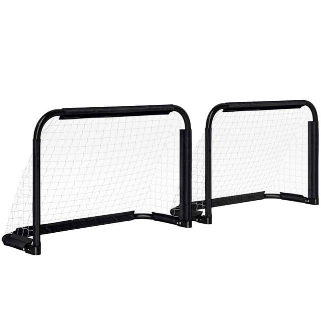Mini-fußballtore 2er-set, Klappbar, 90 X 36 X 60 Cm, Metallrahmen, Oxford-gewebe, Tétoron-netz, 4