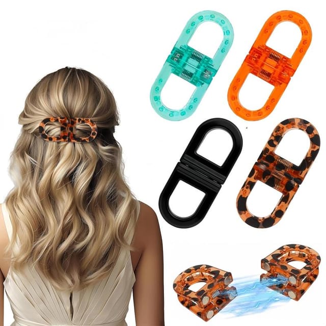 4er Set Magnetische Haarklammern Rutschfest, Frisierzubehör Für Frauen, Strähnenfixierung Salon Zuhause Haar