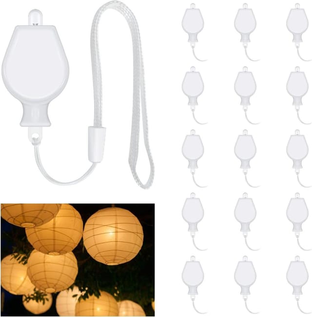 15 Mini Led Ballonlichter, Papierlaternen Licht, Energiesparend Warmweiß, Für Party Und Feier