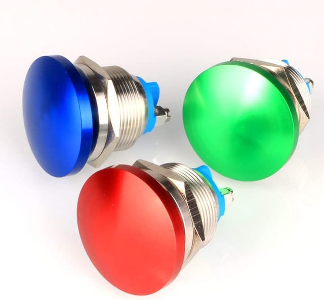 3er Metall-drucktaster Pilzkopf 22mm, Multi-netzteile 3-380v 3a, Momentan, Für Industrie Und Maschinenbau