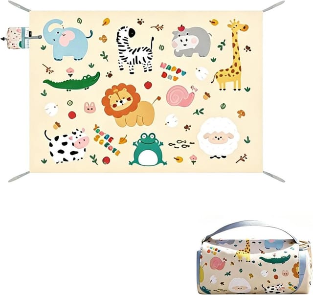 Picknickdecke Wasserdicht 145 X 210 Cm, Faltbar Für Tiere Outdoor Zum Schlafen Und Ausruhen