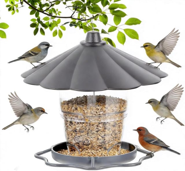 Vogel Futterhaus Outdoor Aufhängbar Faltbar 1000 Ml, Für Wildvögel Mit Langer Lebensdauer
