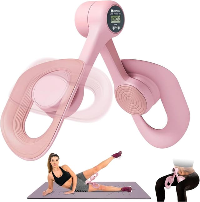 Beckenboden Muskeltrainer, Rutschfest 360 Grad Drehung, Innere Oberschenkel Kraftgerät Frauen