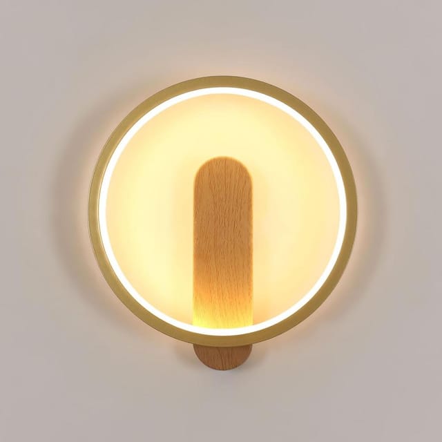 Innen Led Wandleuchte 15w 1600lm, Rund Warmweiß 3000k, Flur Wohnzimmer Zimmer Moderne Beleuchtung