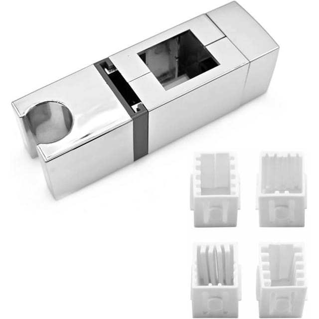 Duschkopfhalter Verstellbar 360, Befestigung Für Rechteckige Hebestange 30 X 15 Mm, Badezimmer Und Ersatz