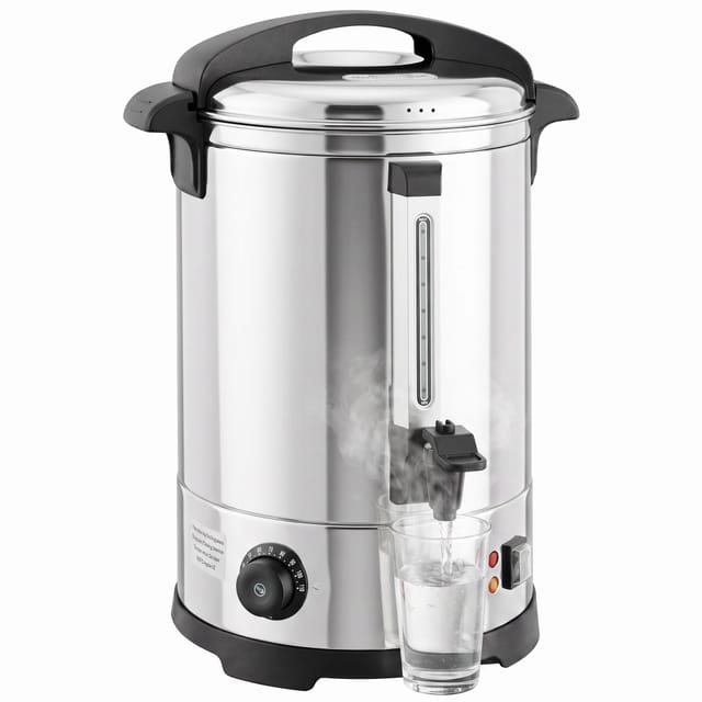 Heißwasserspender 8 L, 1500 W, Temperatur 30-110 °c, Warmhaltefunktion 2 H, Edelstahl 304, Zapfhahn, Silber
