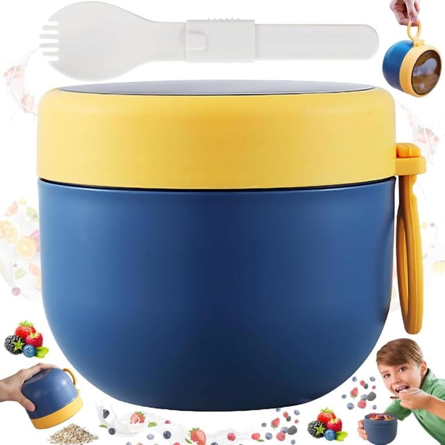 Suppenbecher Kompakte Lunchbox, Löffel Inklusive, Suppenbehälter To Go Dicht Büro Student