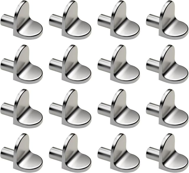 16 Regalwinkel L-förmig 5mm, Metall Regalhalter, Wandbefestigung Für Bücherregal, Verstärkte Traglast