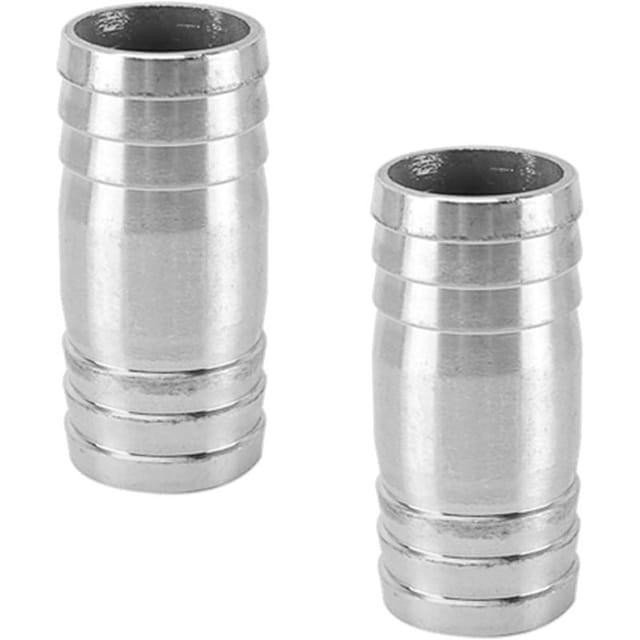 2er Set Gerade Schlauchverbinder 30 Mm Aus Edelstahl, Bewässerungsanschluss, Gartenbewässerung Und Tropfsystem