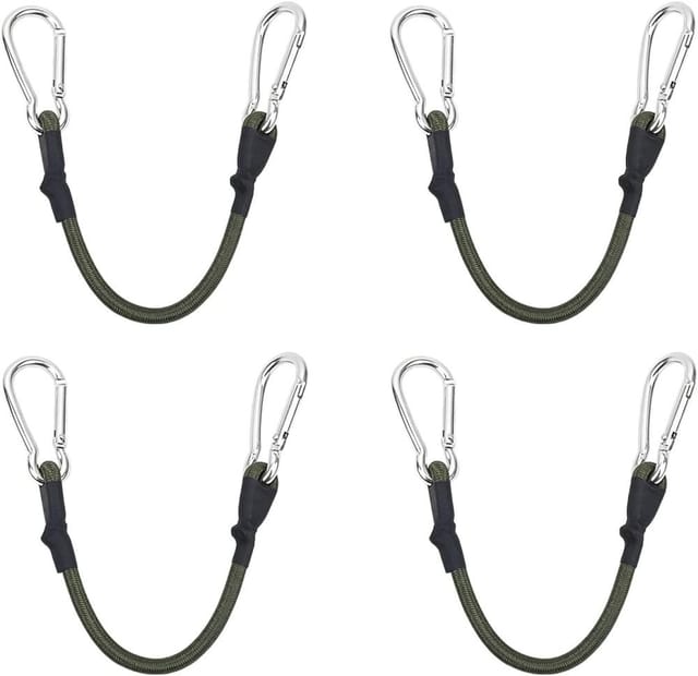 4er Pack Expander 30 Cm Mit Karabiner, Gummiseil 8 Mm Für Fahrrad Und Gepäck Robust Und Langlebig
