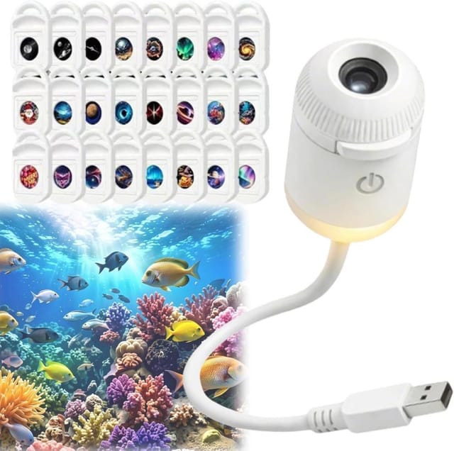 Sternenhimmel-projektor Mit 24 Filmen, Hd-lampe 5d, Usb Plug-and-play, Zimmer-ambiente