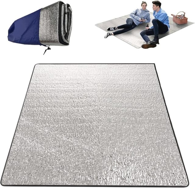 Camping Isomatte Schaum 200 X 200 Cm, Aluminium Isolierend Aufrollbar Zum Basteln Und Dekorieren