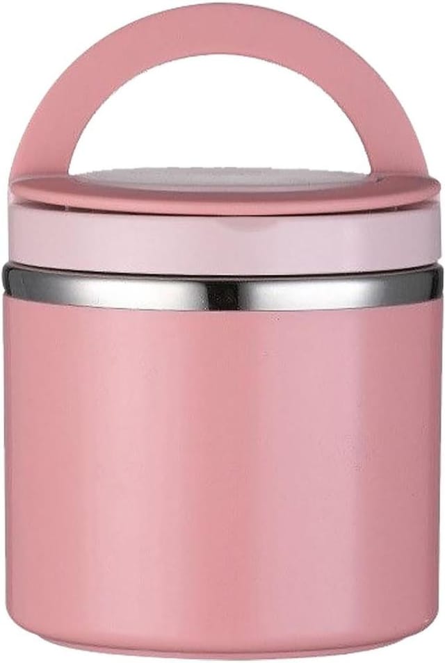 Isolierte Lunchbox 500ml, Edelstahl Rosé, Warmes Essen Büro Outdoor Dicht Unterwegs