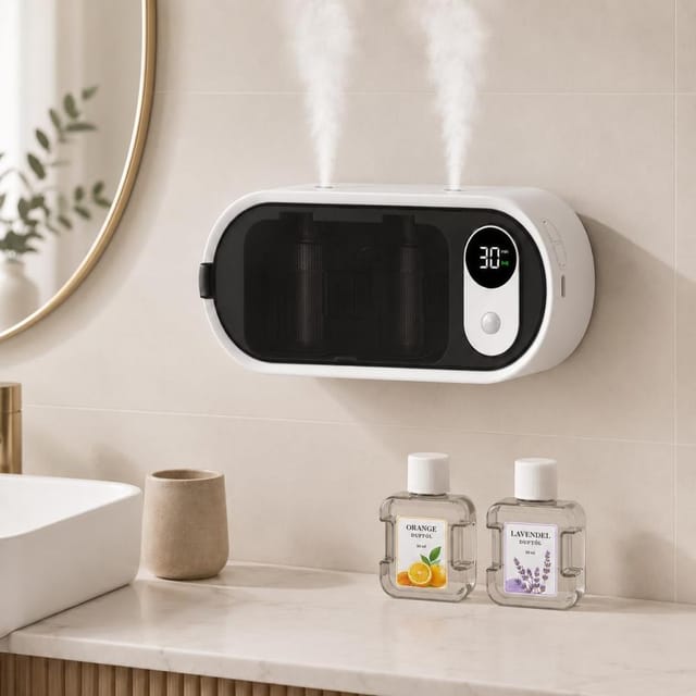 Aroma Diffuser Mit Doppel-düse, Bewegungssensor, Ohne Wassertank, Programmierbarer Timer, Für Büro