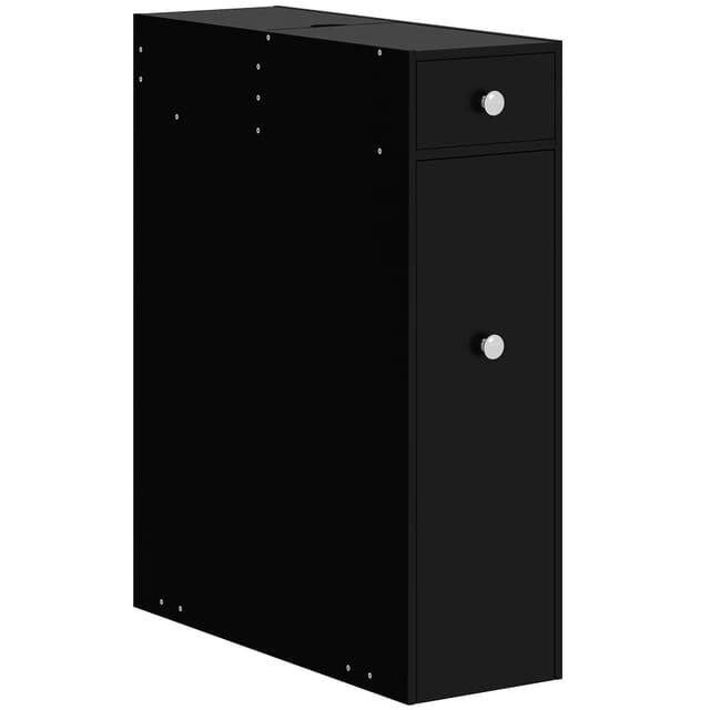 Toilettenschrank Mit 2 Schubladen, Badschrank Über Der Toilette, 17x48x58 Cm, Weiß