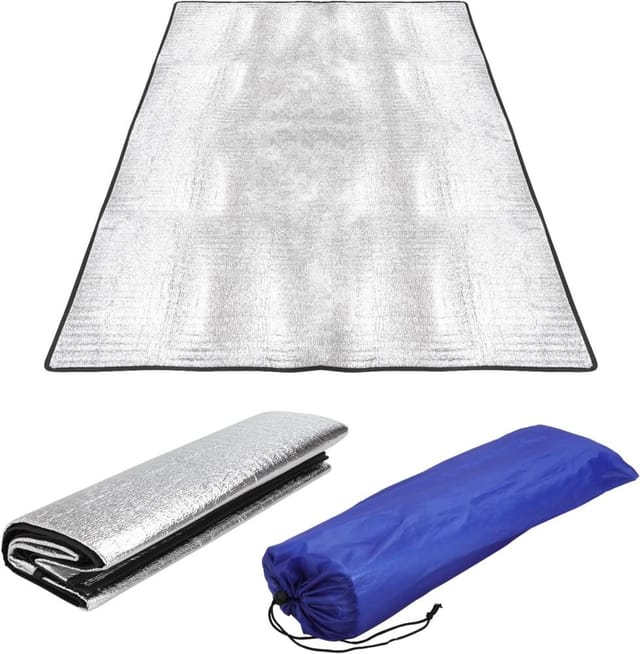 Aluminium Isolier Bodenmatte Ultraleicht, Wasserdicht Faltbar Wandern Für Bad Und Küche