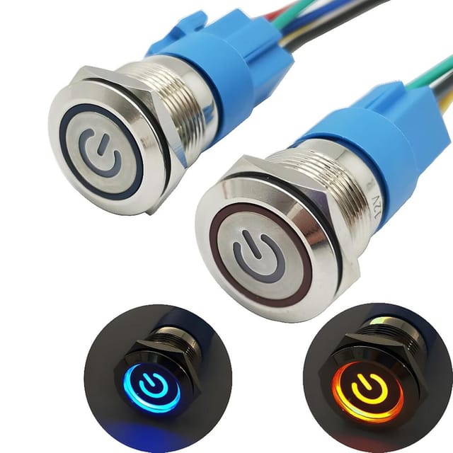 2er 12v Drucktaster Mit Verriegelung, Selbsthaltender Kontakt, Schaltung, Für Fahrzeug Und Elektrischen Aufbau