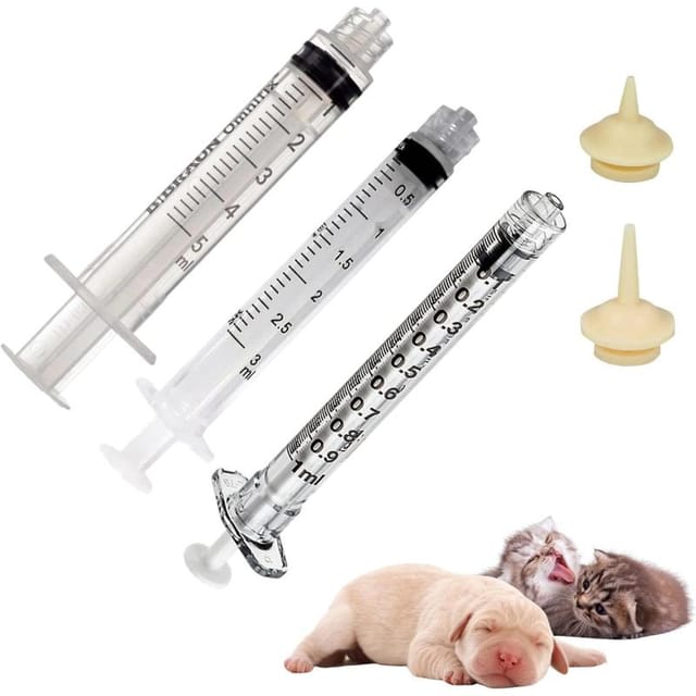 3er Set Spritzen Für Haustiere, Flüssigkeits- Und Futterspender, Medikamentenspritze Für Welpe Und Kätzchen