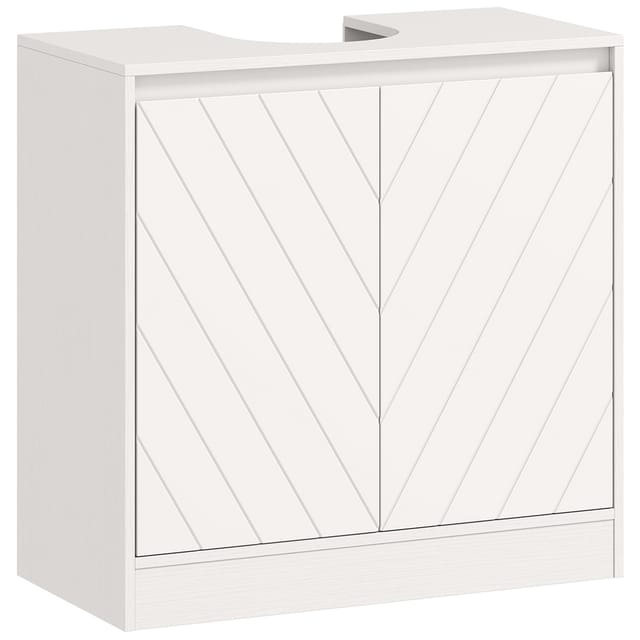 Waschtischunterschrank Doppelwaschbecken Badmöbel Set 2 Becken 41 Cm Holz Weiß 120 Cm