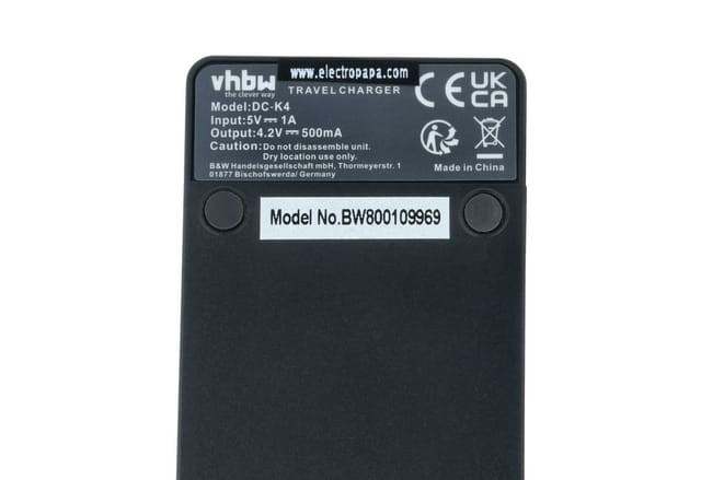 Vhbw Usb-c Ladegerät Kompatibel Mit Samsung St6500, St64, St70, St200f, St66, St65, St61, St60, St30 Kamera - Ladeschale + Usb-c Kabel Ladeanzeige