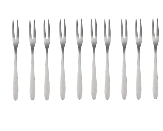 Set Mit 10 Edelstahlmessern Und -gabeln, Obstgabel, Kuchengabel, Dessertgabel, Flache Gabel