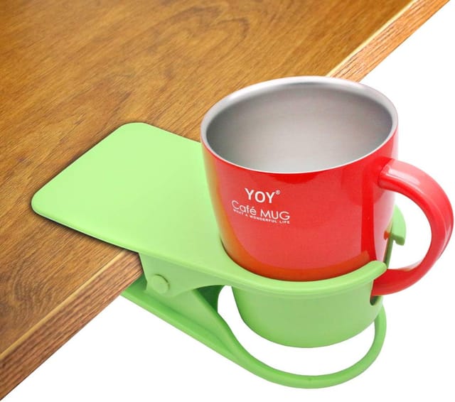Ansteckbarer Trinkbecher/trinkflasche Für Tisch/büro, Schwarz (grün)